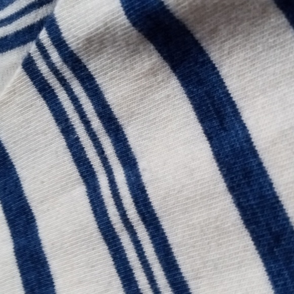 J. Peterman cream and white striped relaxed fit maxi dress with drawstring waist - Picture 3 of 6